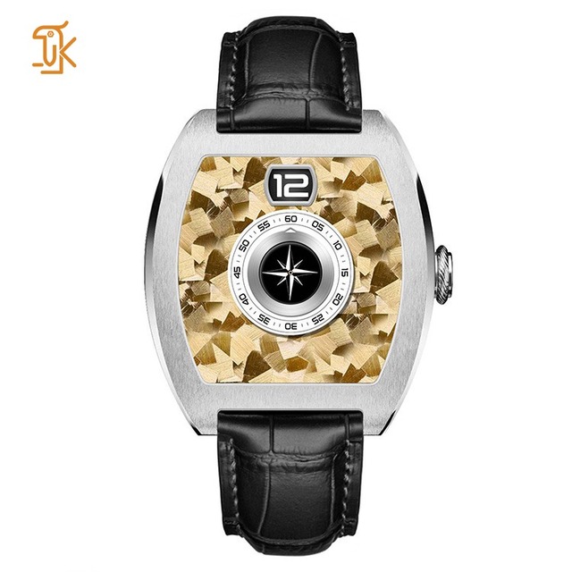 Jumping Hour Watch Automatic Mechanical Miyota 9015 Tonneau Shaped Case 316L Steel Case OEM Custom Logo White Label Wristwatch
