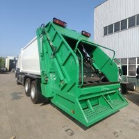 Camion à ordures compacteur à chargement arrière HAO-WO 6X4, 16 m³, camion de collecte et de compression des déchets
