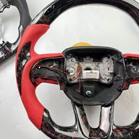 Volant en cuir de style sport personnalisé pour Dodge Challenger Charger Durango Hellcat Jeep Grand Cherokee LED en fibre de carbone