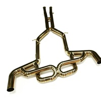 Système d'échappement Catback UML pour Mercedes-Benz AMG GT/GTS (C190) 4.0T 2014-2023, échappement haute performance en titane, poli miroir