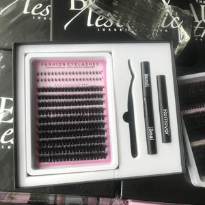 Cils en grappes pré-coupés : segments à mélanger, application DIY, volume doux pour les visites de galeries d'art et de musées - Product Image 2