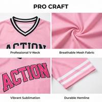 Maillot de football court personnalisé pour fille, maillot de soccer court pour femme, en maille, col en V classique, sublimé, style cheerleading streetwear