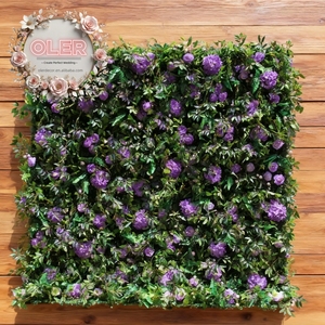 Lối vào lụa với hoa sen và hoa trắng quấn quanh bức tường màu đen cho đám cưới trang trí nhà thờ Ngày Valentine - Product Image 1