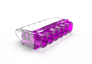 El diseño de doble resorte proporciona una fuerza de inserción baja Producción profesional de conectores de cable Push-In Unik Pro - Product Image 2