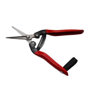 กรรไกรทําสวนขนาด 6.5 นิ้วสีแดงตรงใบมีดสแตนเลสมือตัดแต่งกิ่งเฉือนคมเคล็ดลับก้นแหลมขอบเรียบ OEM - Product Image 4