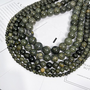 Perles en Vrac de Pierre de <span class=keywords><strong>Serpentine</strong></span> Russe Naturelles Lisses pour la Création de Bijoux Artisanaux - Product Image 3