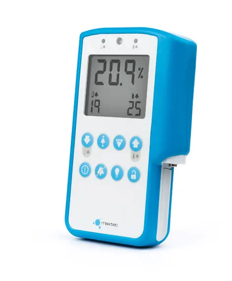 Analizador de oxígeno Detector de gas O2 con alarmas inteligentes Monitor de oxígeno MAXTEC MaxO2 ME