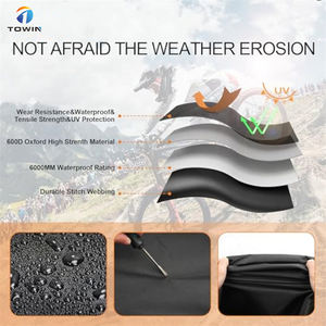 Accessoires <span class=keywords><strong>de</strong></span> caravanes et <span class=keywords><strong>de</strong></span> camping-cars Design réfléchissant <span class=keywords><strong>Housse</strong></span> <span class=keywords><strong>de</strong></span> <span class=keywords><strong>protection</strong></span> <span class=keywords><strong>de</strong></span> vélo noire pour <span class=keywords><strong>2</strong></span> <span class=keywords><strong>vélos</strong></span> avec poche coulissante - Product Image 5