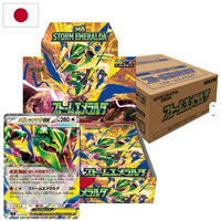 Caja de Sobres Original Japonesa PTCG M6 Storm Emeralda del 31 de Julio, Juego de Cartas Coleccionables Genuinas Serie MEGA, Venta al Por Mayor