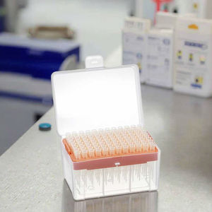 OEM Medical 100ul Cajas de puntas de pipeta estériles transparentes Filtro de baja retención Vidrio Plástico PP Estante de polipropileno Embalado Suministros de laboratorio - Product Image 6