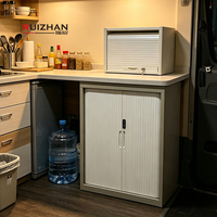 Porte à enroulement en PVC avec rail et lames, étanche, sur mesure, pour armoire de camping-car