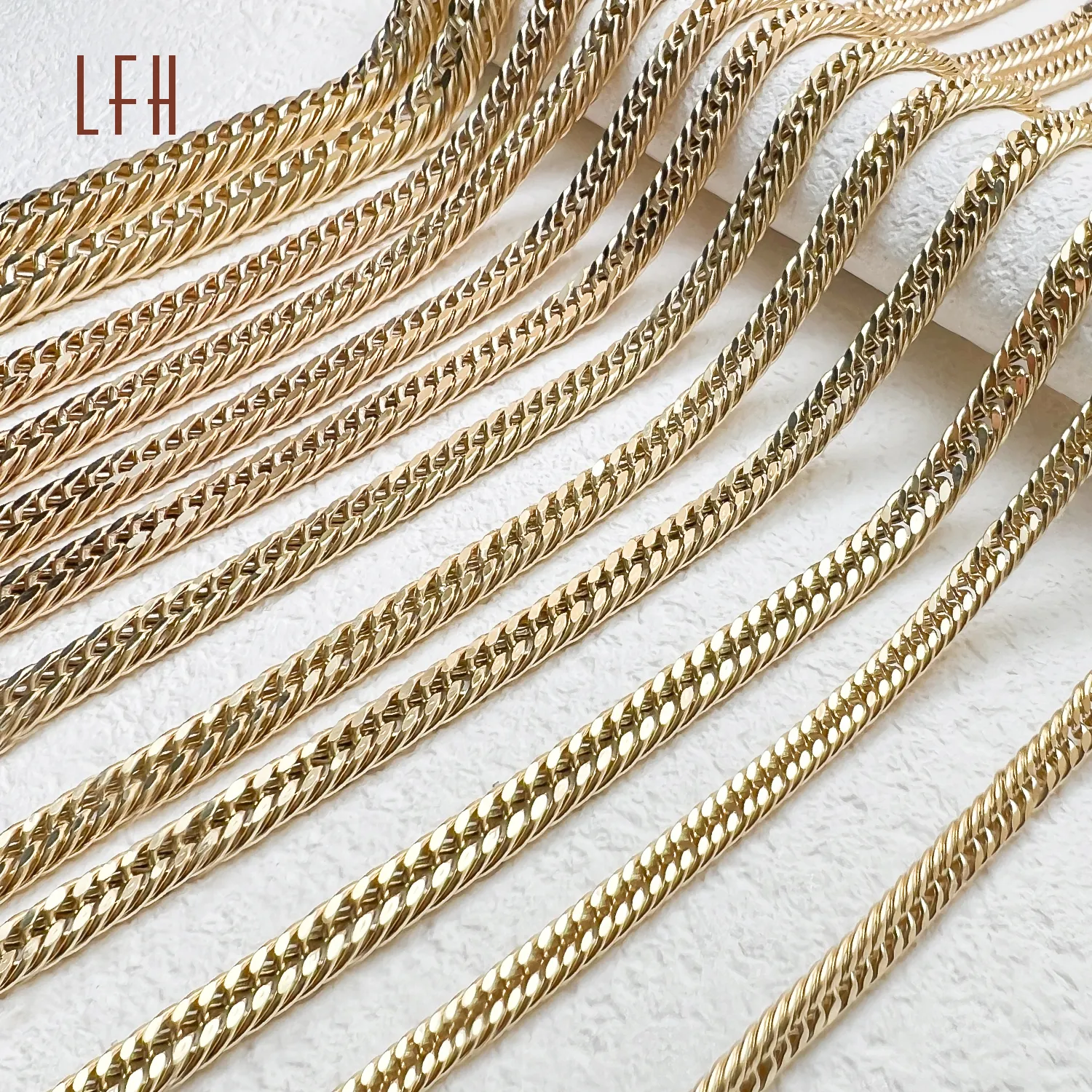 Bulk Sale 18k Real Gold Jewelry Hollow Cuban Link Chain Real Gold Chain 18k with certificate saudi gold jewelry pawnable 18k