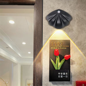 Intelligence Led Shell Lampe Capteur Nuit Mur LED <span class=keywords><strong>Carlin</strong></span> En Mouvement Capteur Veilleuse Placard Armoire Étagère Toilettes Escaliers - Product Image 2