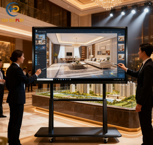 Trong nhà 65/75/85 <span class=keywords><strong>inch</strong></span> màn hình cảm ứng đa điểm bảng thông minh TV Tấm LCD đôi Hệ thống tương tác bảng trắng phòng họp giáo dục - Product Image 3