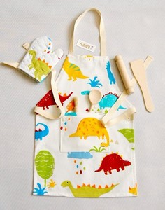 Sản Phẩm Làm Sạch Dễ Thương Trẻ Em Tạp Dề Và Tay Áo Thiết Lập Tùy Chỉnh Thiết Kế In Mô Hình Không Thấm Nước Có Thể Điều Chỉnh Nhà Bếp Con Tạp Dề - Product Image 3