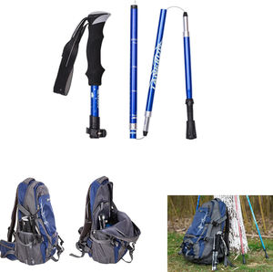 Bâton de randonnée pliable télescopique léger en aluminium pour équipement de plein air en gros - Product Image 2
