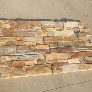 Carreaux muraux en pierre écrasés colorés pour l'extérieur, mélange de décorations de paysages naturels, pour revêtement mural - Product Image 6