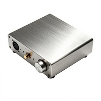 Boîtier d'amplificateur audio haute fidélité de luxe, châssis en aluminium brossé sur mesure