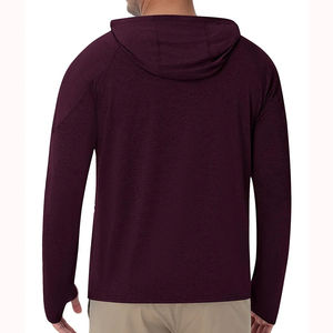 Hoodie de pêche unisexe à manches longues, protection UV UPF50, séchage rapide, respirant, couleurs et tailles personnalisées, 100% polyester - Product Image 2