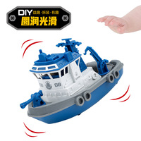 4 packs de jouets d'ingénierie d'assemblage de bricolage voiture en plastique véhicule de l'armée jouets pour garçon cadeau