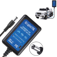 Chargeur de voiture électrique pour voiture jouet pour enfants, ordinateur portable, batteries 12V1A, indicateur LED bicolore, adaptateur universel certifié FCC