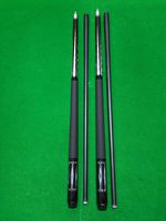 Haute qualité technologie noire 1/2 Split Double Section Queue de billard en Fiber de verre 13mm grosse tête American Nine Ball en Fiber de carbone