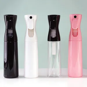 Kozmetik ince sis püskürtücü şişe 200ml 300ml 500ml saç su alkol atomize sürekli plastik sprey şişesi