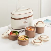 304 Edelstahl Wärmeisolierende Mikrowellengeeignete Auslaufsichere BPA-freie Isolierte Lunchbox für Büronutzung Modern Minimalistisch