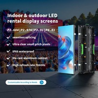 Светодиодный экран Muen P3.91 для помещений/улицы, 500x1000 мм, видеопанели, яркость 800 кд, гарантия 3 года, черный