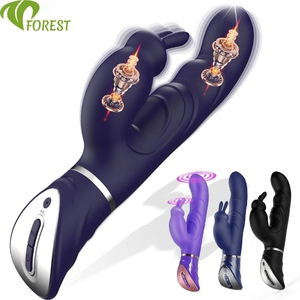 TT FOREST Female Masturbation <strong>Toy</strong> Dual <strong>Rabbit</strong> G-Spot Vibrator <strong>Sex</strong> <strong>Toy</strong> 7 Vibration Patterns Masturbation Adult Products - Product Image 1