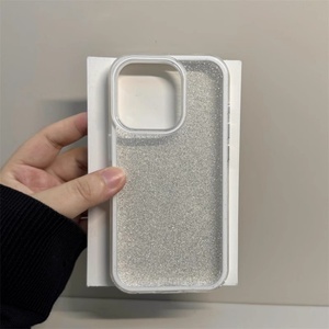 เคสโทรศัพท์ใสกันรอยขีดข่วนแบบกลิตเตอร์ 3 in 1 วัสดุ TPU นิ่ม สำหรับ iPhone 16 Pro Max 16 Plus ป้องกันด้านหลัง - Product Image 3