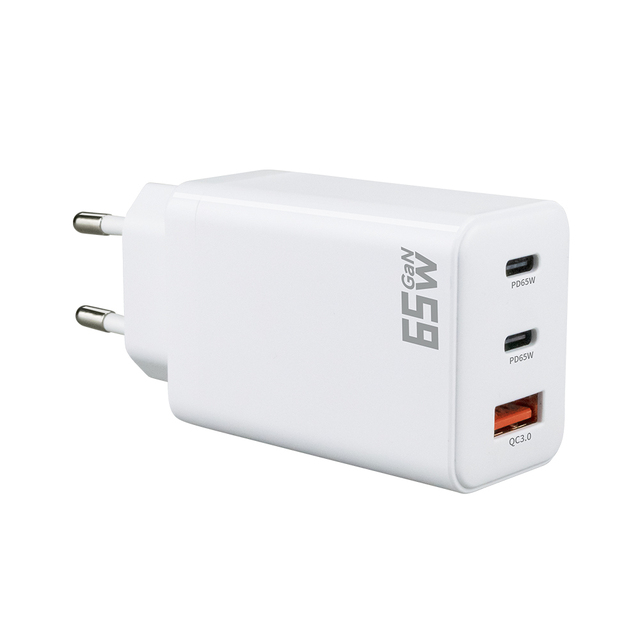 65W GAN Charger PD Fast Charging PD3.0 USB-C Power Adapter Type C Wall Charger for Laptop Mobile Phone Charger