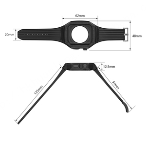สายรัดนาฬิกาอัจฉริยะซิลิโคนหรูหรา huanlong หน้าปัดโลหะ42/44/45/49mm I Watch 8/9อัลตร้า2สำหรับ Apple Watch - Product Image 6