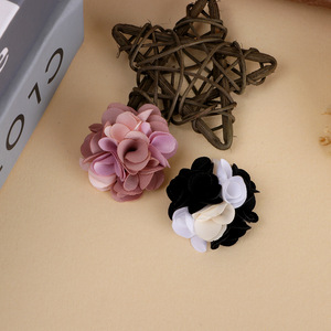Accesorio para el Cabello con Flores de Tela de 3cm, Bloques de Color, Cosido a Mano, Manualidades DIY para Ropa, Leggings, Aretes, Decoración - Product Image 2