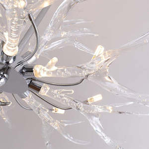 Luminaires contemporains personnalisés Lampe suspendue design créative Hall d'hôtel Galerie Lustre en bois de cerf - Product Image 6