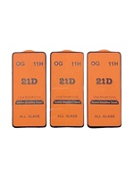 21D 9H kekerasan 2.5D Radius Anti goncangan antigores antisidik jari Kaca antigores pelindung layar untuk Xiaomi untuk Samsung A10