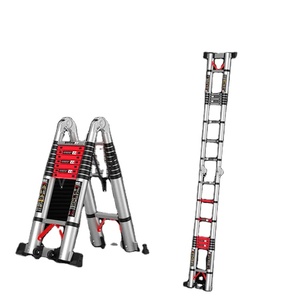 Échelle de marche en Aluminium, extension pliante de loft, échelle de marche télescopique à <span class=keywords><strong>double</strong></span> usage - Product Image 1