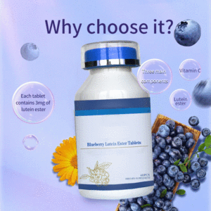 Tableta de éster de luteína de arándano personalizada Suplementos de luteína para el cuidado de los ojos Tabletas masticables - Product Image 5