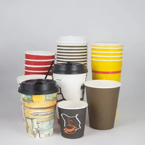 Eco-Friendly Take Away Custom Printed Manufacturer Supply 7oz Coffee Paper Cup