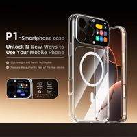 Casing Ponsel Trendi Baru dengan Remote Kontrol Layar Pintar untuk iPhone 16 17 pro max Casing Ponsel Pintar Magnetik