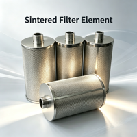 Filtre en maille frittée 10/5 - 100 microns, disque filtrant en métal poreux en acier inoxydable 316L, tube de cartouche filtrante en fil métallique fritté