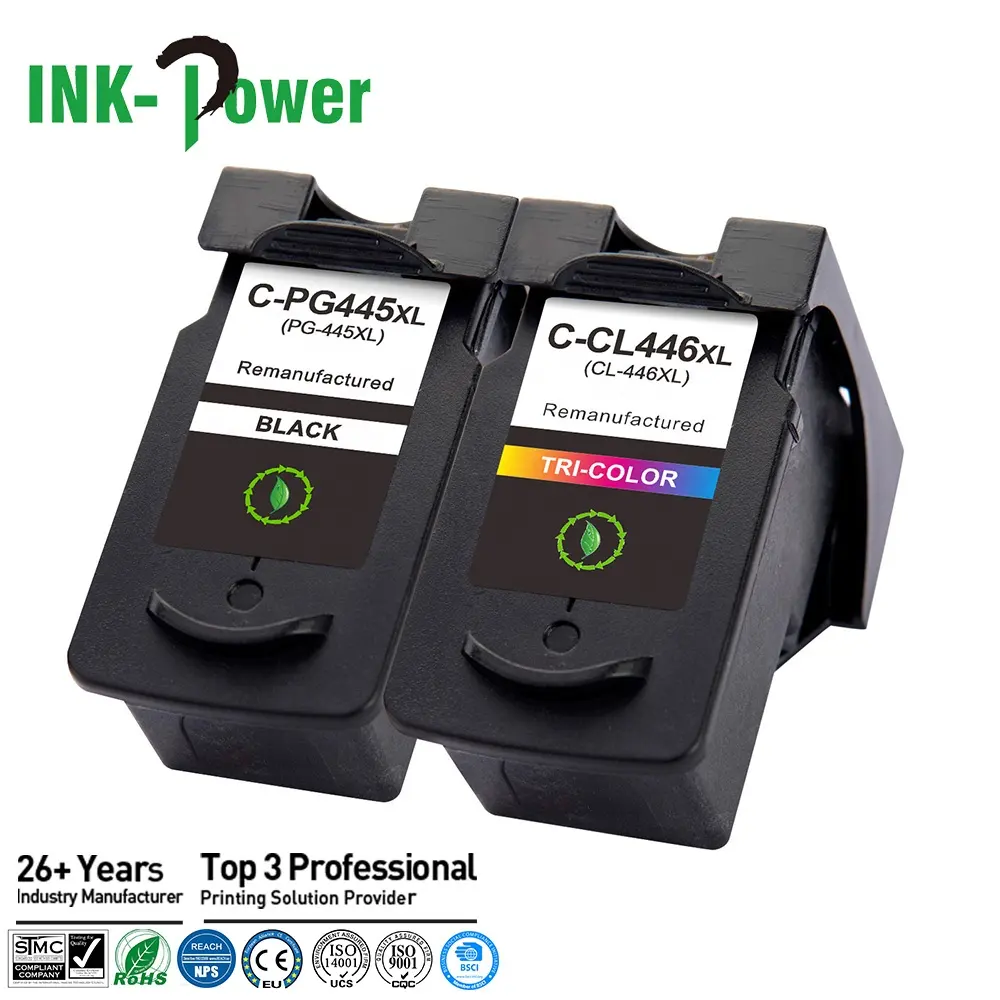 Inkt-Power PG-445 CL-446 Pg445 Cl446 Pg 445 445xl 446 446xl Inkjet Cartouche Inktcartridge Voor Canon Pixma Mg2540 Mg2440 Printer