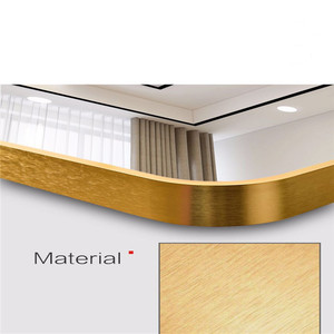 Nhà máy cung cấp trực tiếp nhôm đùn hồ sơ uốn Khung gương góc tròn kim loại gương khung hình - Product Image 6