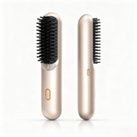 Brosse lissante pour cheveux, plaque en plastique, écran LED, alimentation USB, fonction ionique, 2600 mAh, longue durée de vie, 1 an, portable, utilisation en hôtel, en extérieur