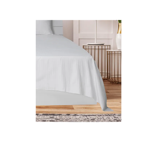 Draps de lit en coton doux taille King 2023, qualité hôtelière, blancs, tissés - Product Image 5