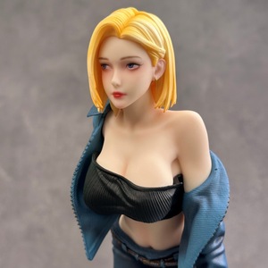 FD124 ตุ๊กตาอนิเมะสาวน้อย ฟิกเกอร์ตัวละครแอนดรอยด์ <span class=keywords><strong>18</strong></span> ขนาด 32 ซม. ชุดยีนส์ โมเดลพีวีซี ของตกแต่งตั้งโต๊ะ - Product Image 6