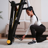 Treadmill Hemat Ruang Berkualitas Tinggi OEM dan ODM untuk Penggunaan di Rumah, Perakitan Bebas, Beban Maksimum 110KG dengan Motor DC 1.25HP