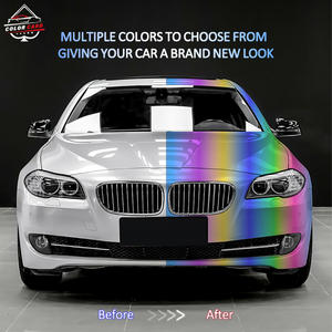 Peinture de carrosserie automobile, <span class=keywords><strong>film</strong></span> vinyle satiné pinot <span class=keywords><strong>noir</strong></span> violet, <span class=keywords><strong>film</strong></span> auto-adhésif anti-rayures à changement de couleur pour voitures - Product Image 3