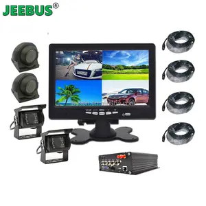 4CH SD MDVR avec GPS 3G 4G Mobile DVR Surveillance Heavy Duty Truck Bus Van CCTV Caméra de sécurité pour la surveillance des véhicules