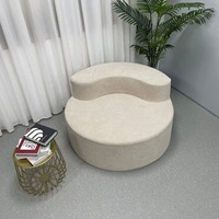 Fauteuil individuel rembourré confortable pour salon et chambre à coucher